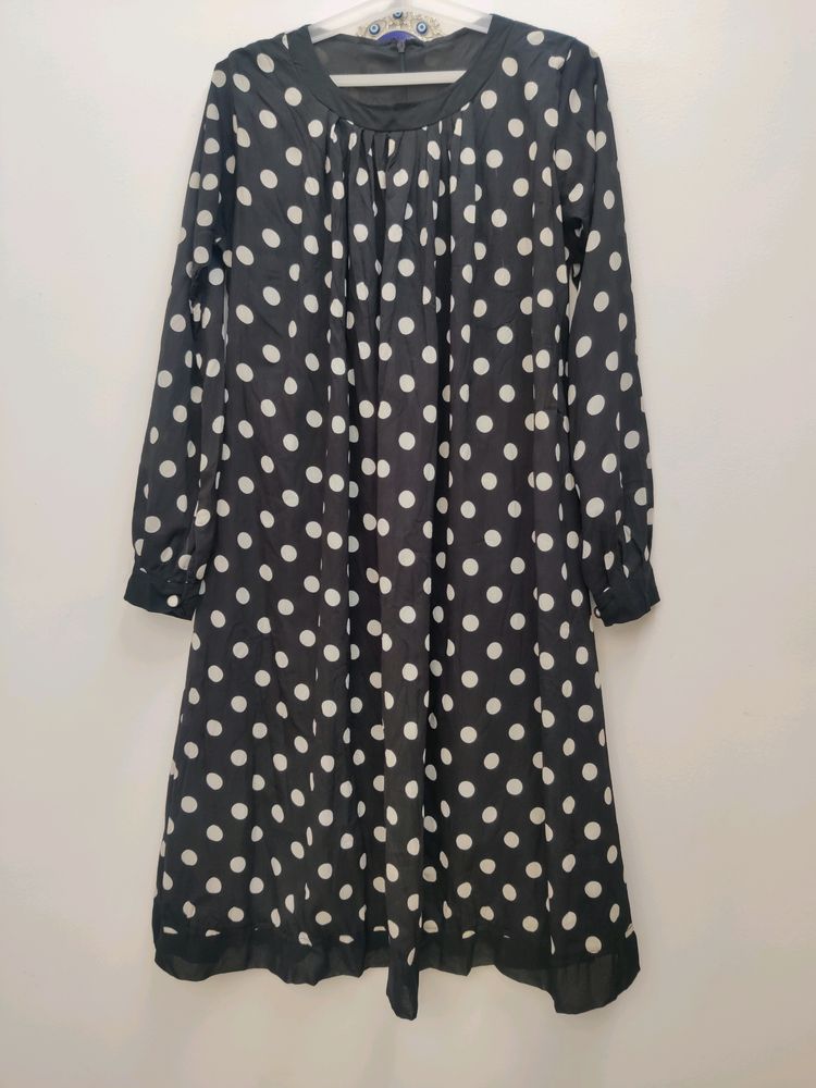 Women&#39;s Polka Dot Dress With Palazzo Pant