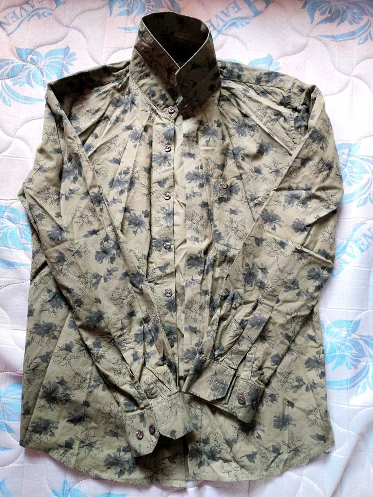 Floral Print Long Sleeve Shirt