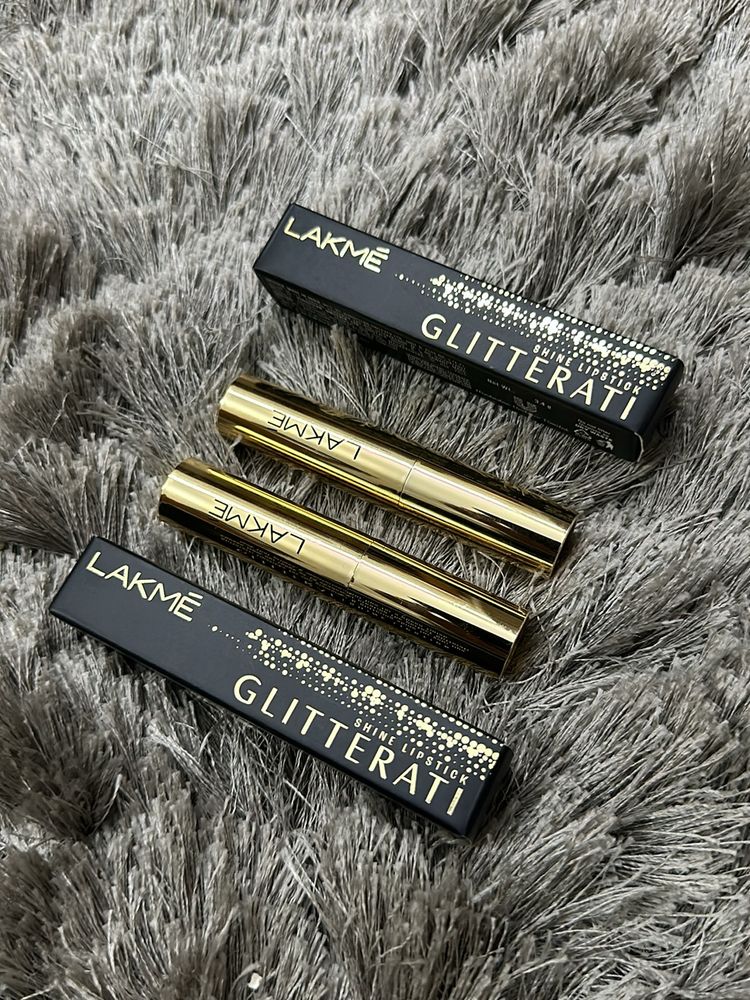 Lakme Glitterati Lipsticks- New Launch Used Once