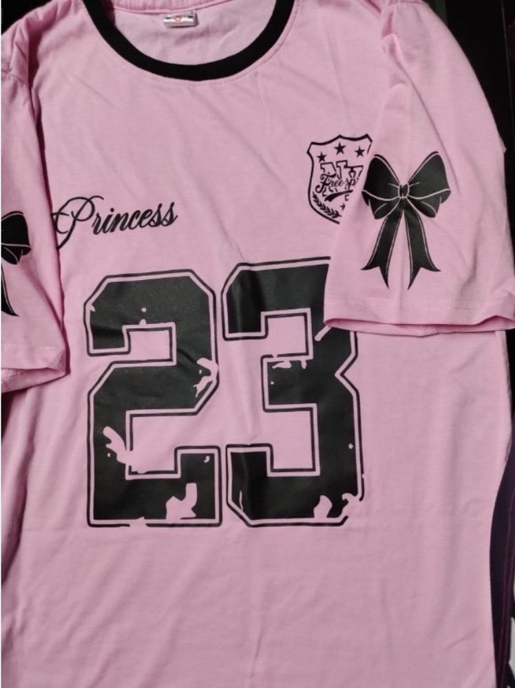 Pink Oversized Jersey Tee