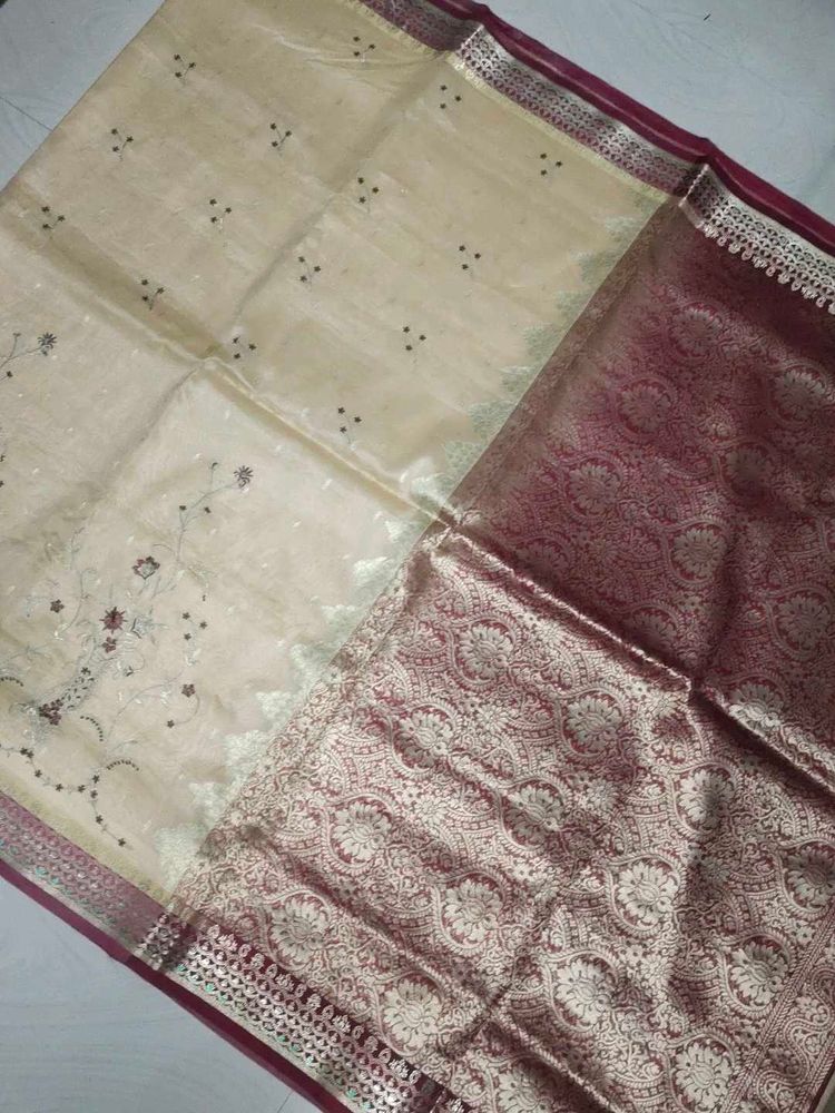 Formal Fancy Pattu Saree With Blouse