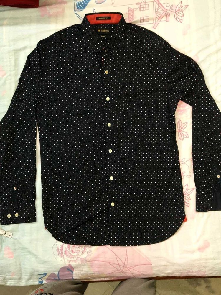 INVICTUS MEN&#39;S BLACK PRINTED SHIRT