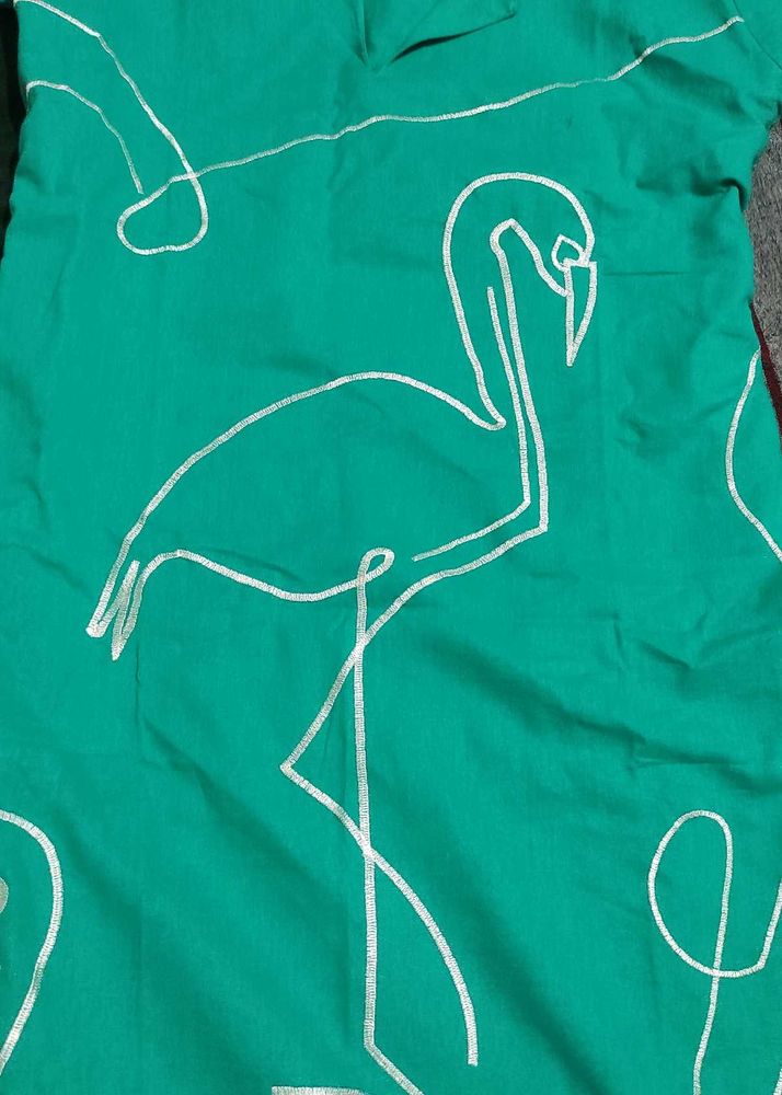 Duck embroidery Kurta Set Totally New