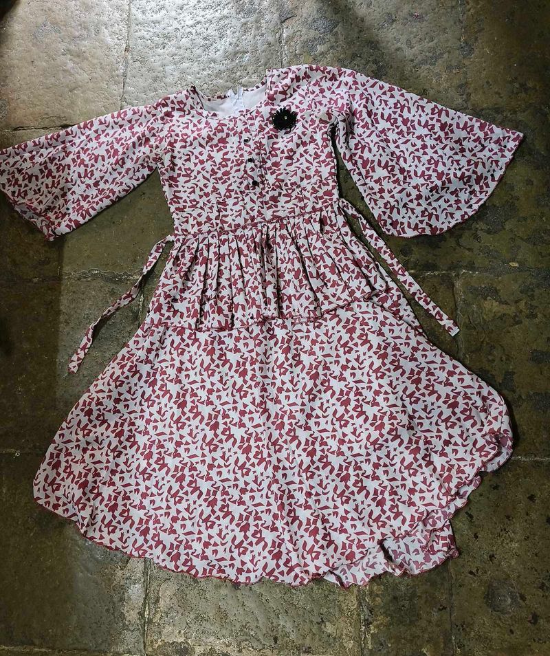 Cute Floral Girls Dress