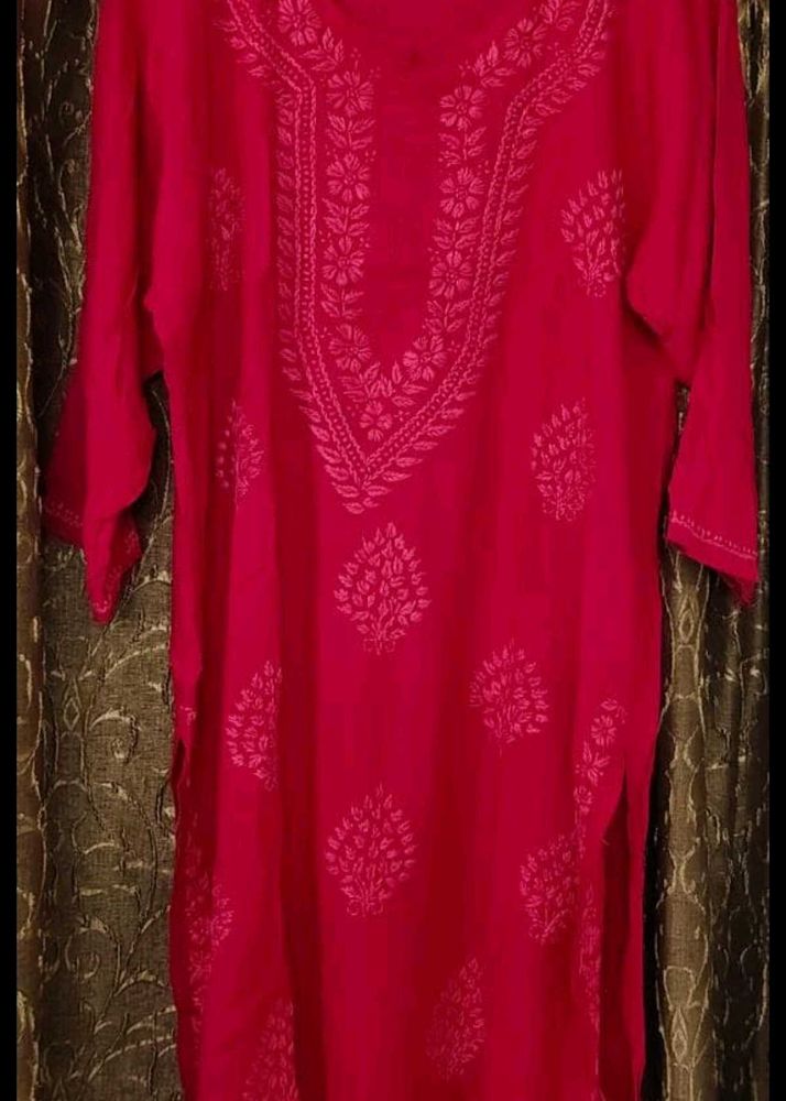 Lucknowi handwork l chicken kari Kurta