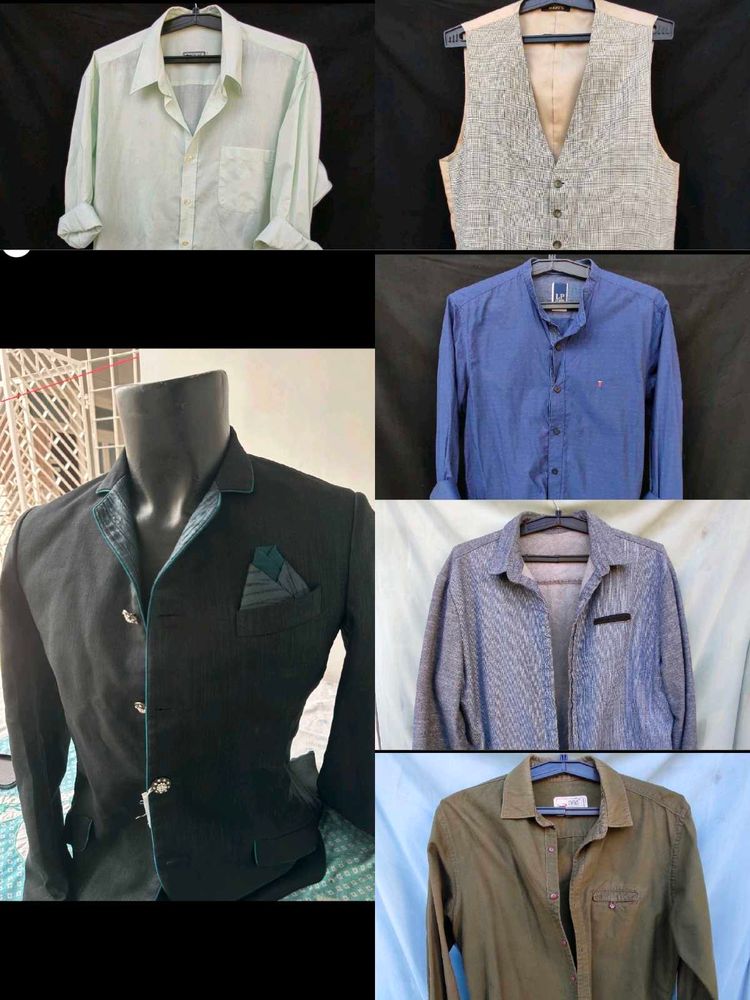 6 Combo - Party Wear Blazer &amp; Shirts