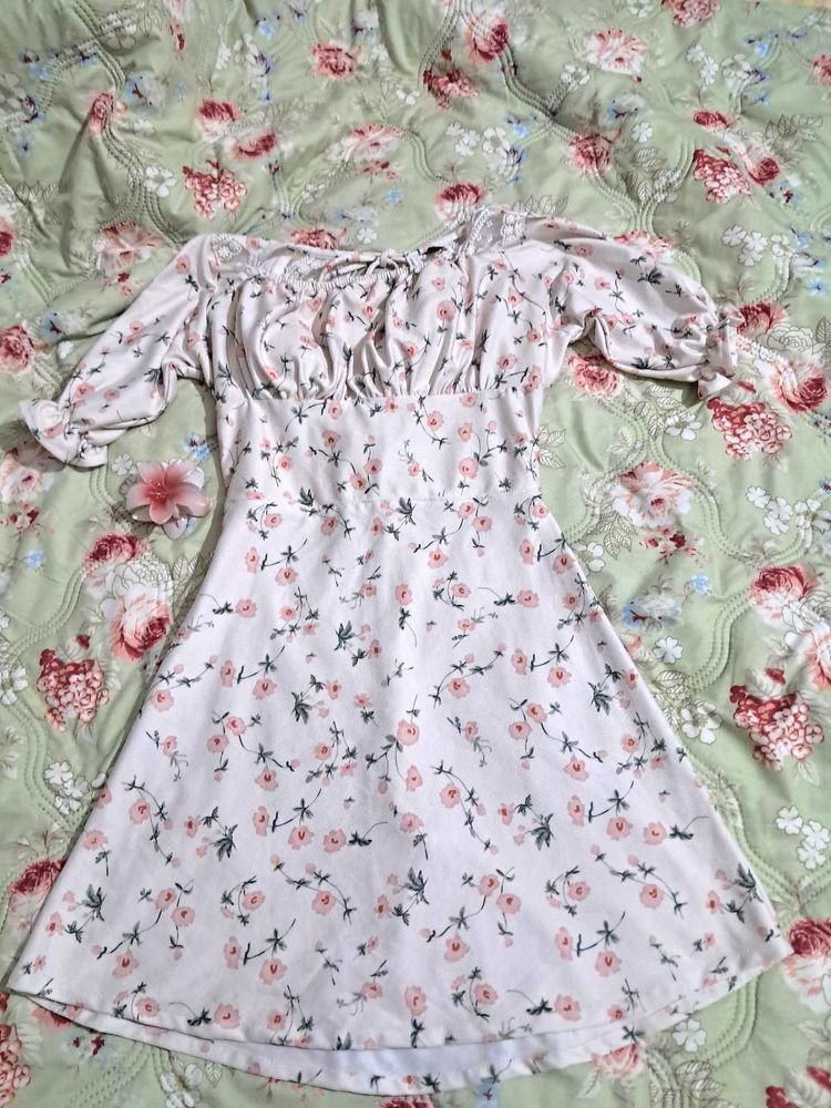 Floral Print Mini Dress