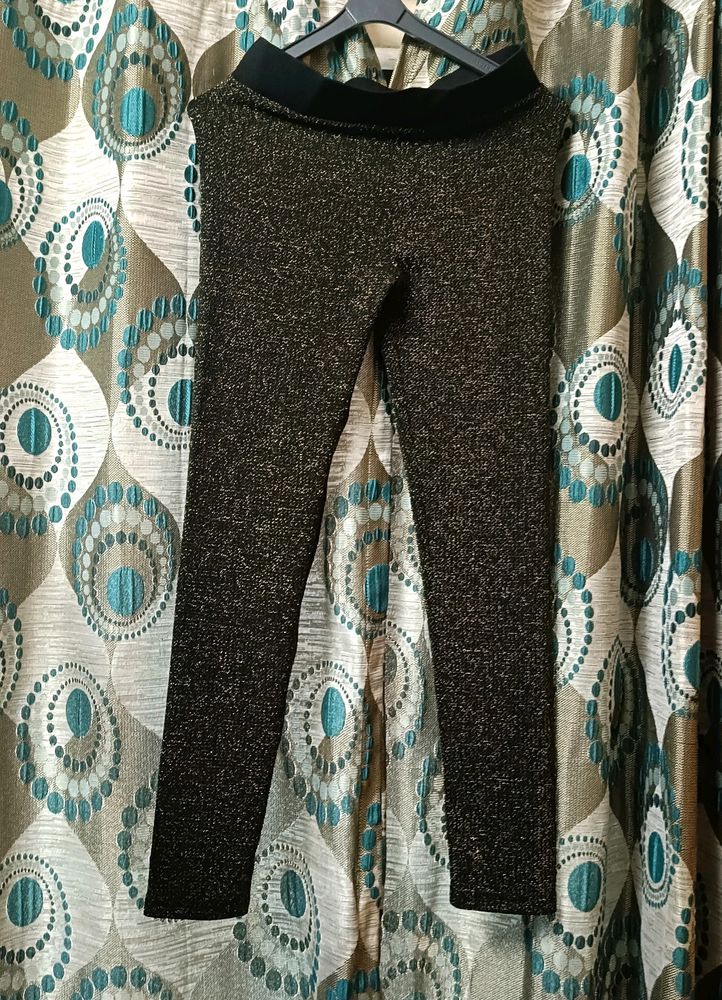 Black  Shimmering Jeggings