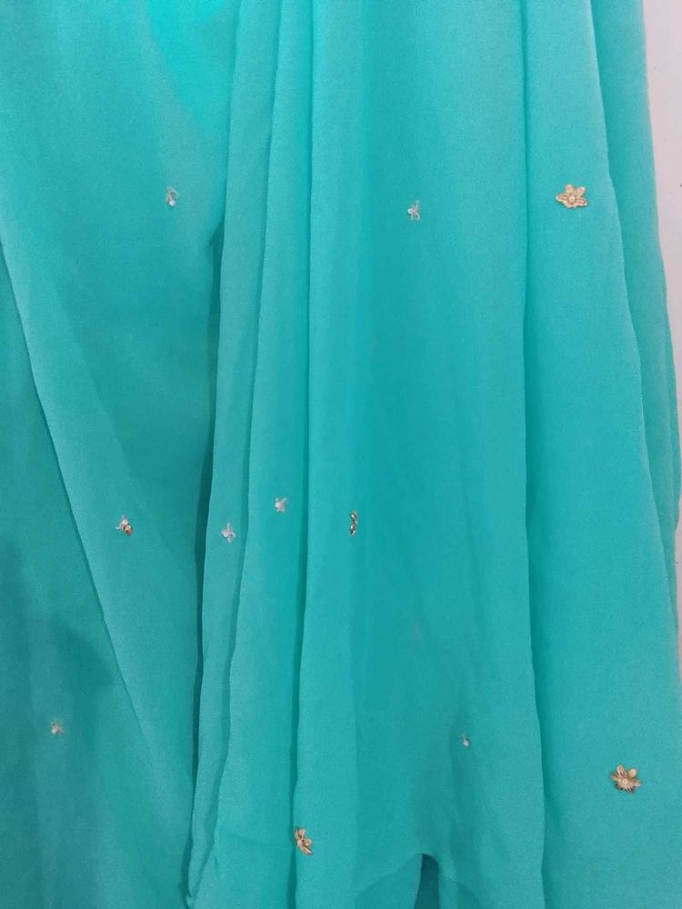 Sea Green Saree