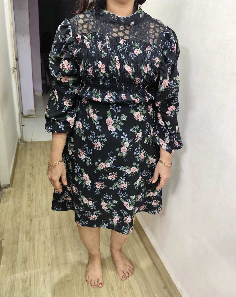 Floral Print Pretty Dress