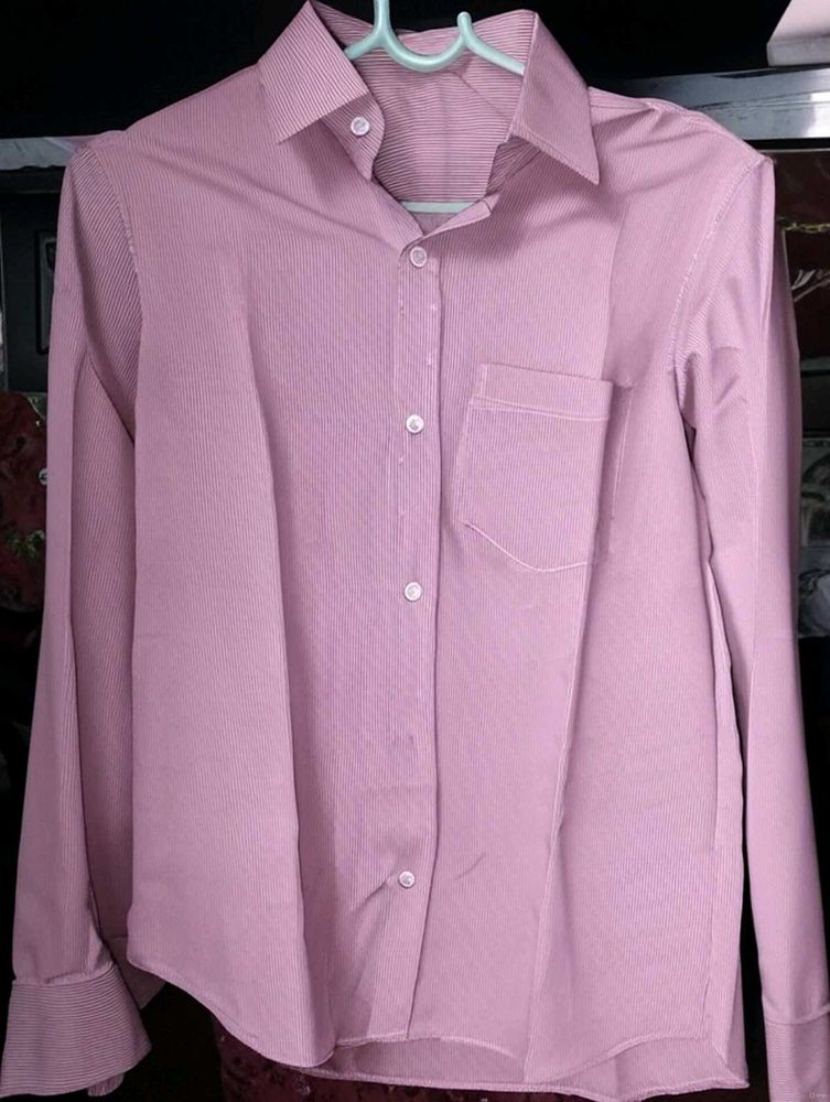 Pink Striped Shirt