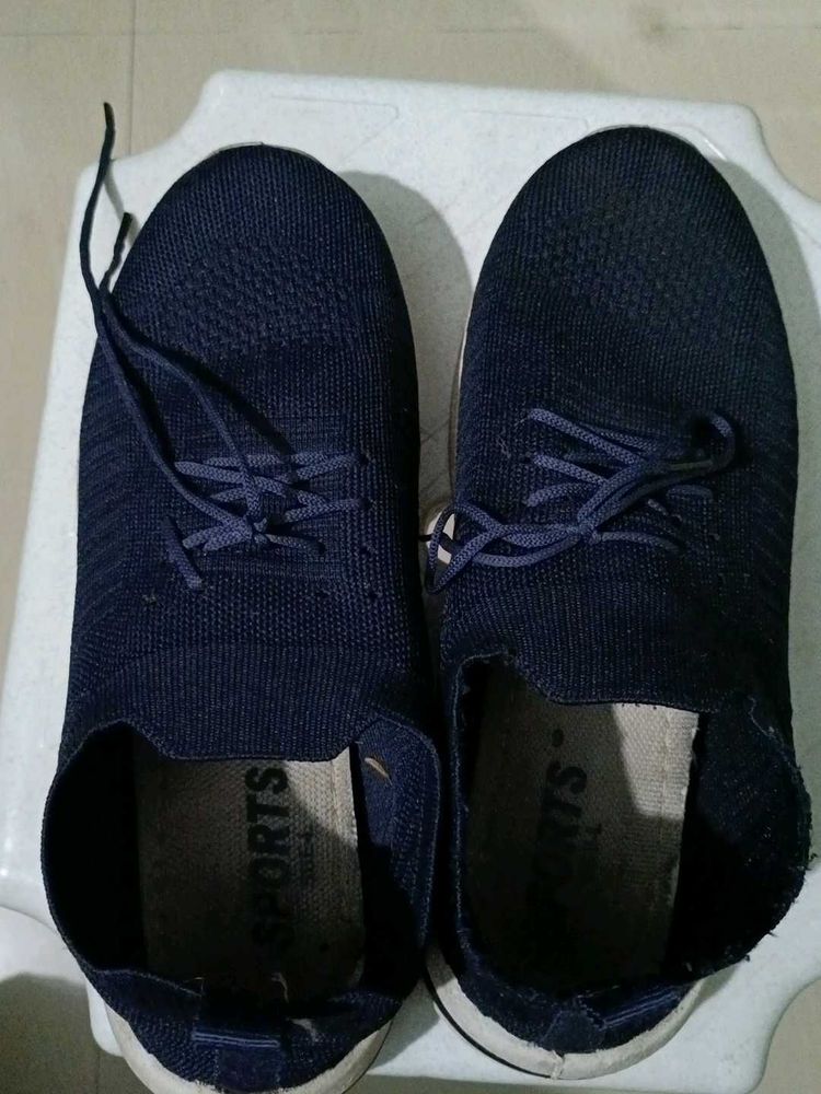 Navy Blue Sports Shoes