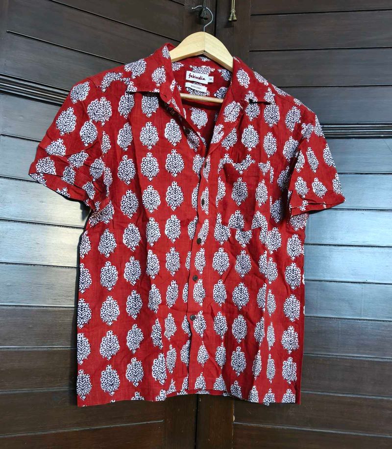 Fabindia Men Cotton Printed Shirt