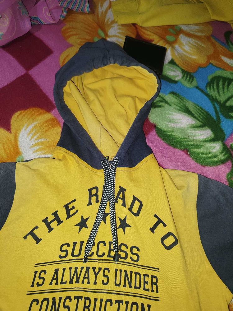 Road to Success Yellow Hoodie