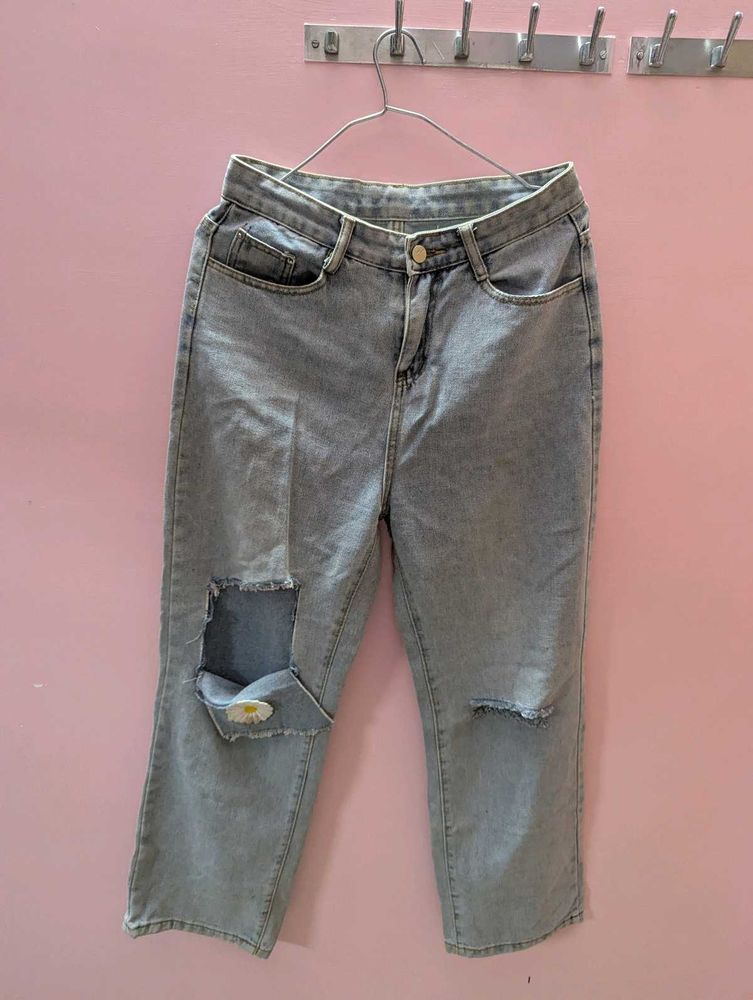 Ripped Light Wash Jeans