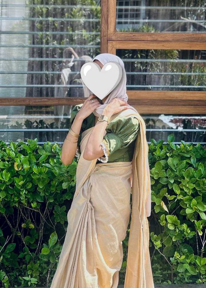 Elegant Beige Saree