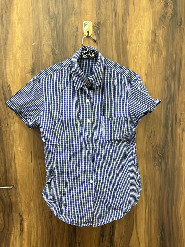 Checks Shirt With Half Hands Small Size