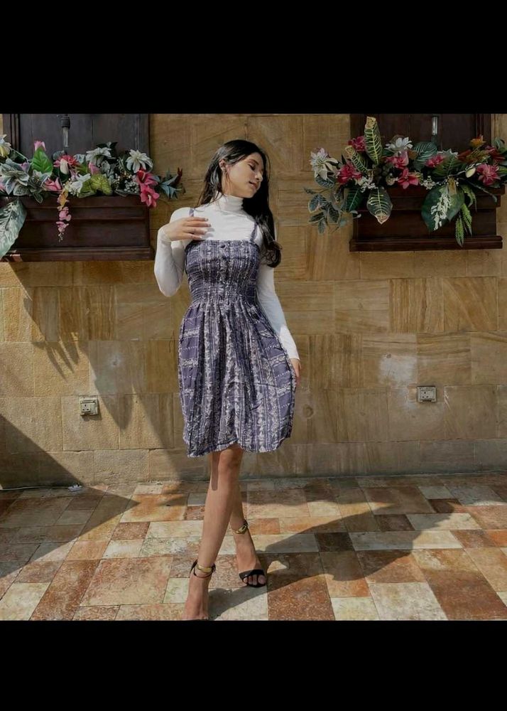 Blue Printed Sundress💙