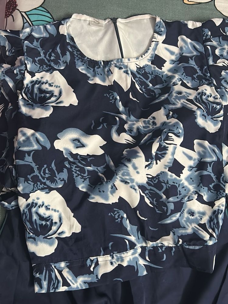 Floral Print Top with lower