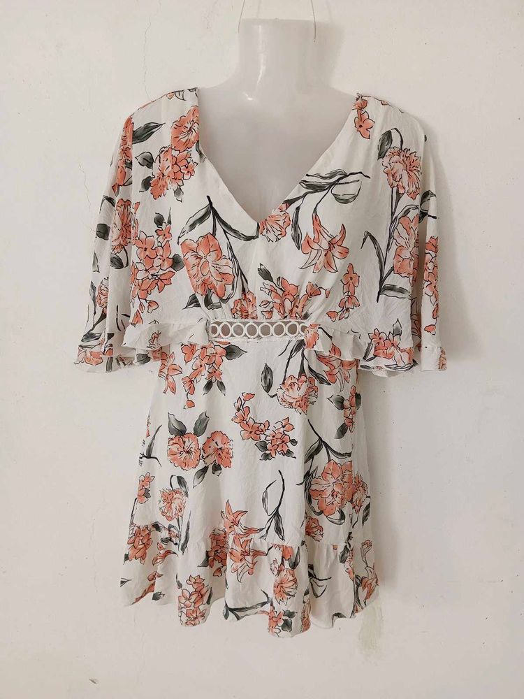 Floral Print Mini Dress