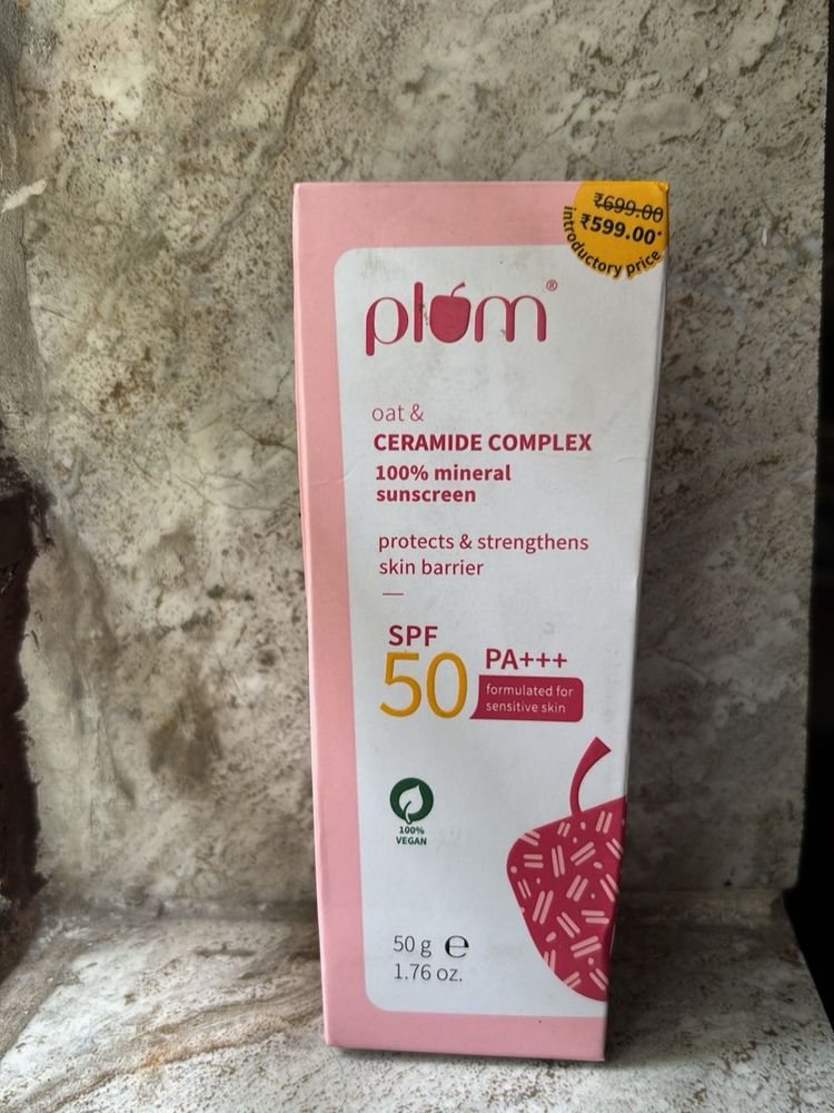 Plum Oat &amp; Ceramide Sunscreen