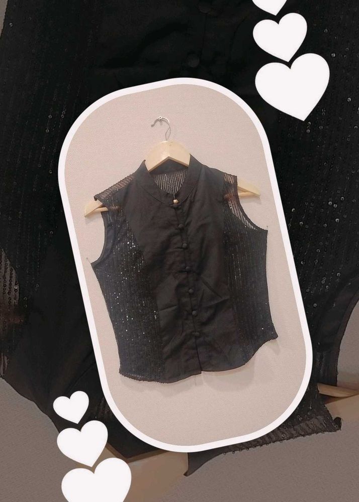 BLACK SEQUENCE TOP
