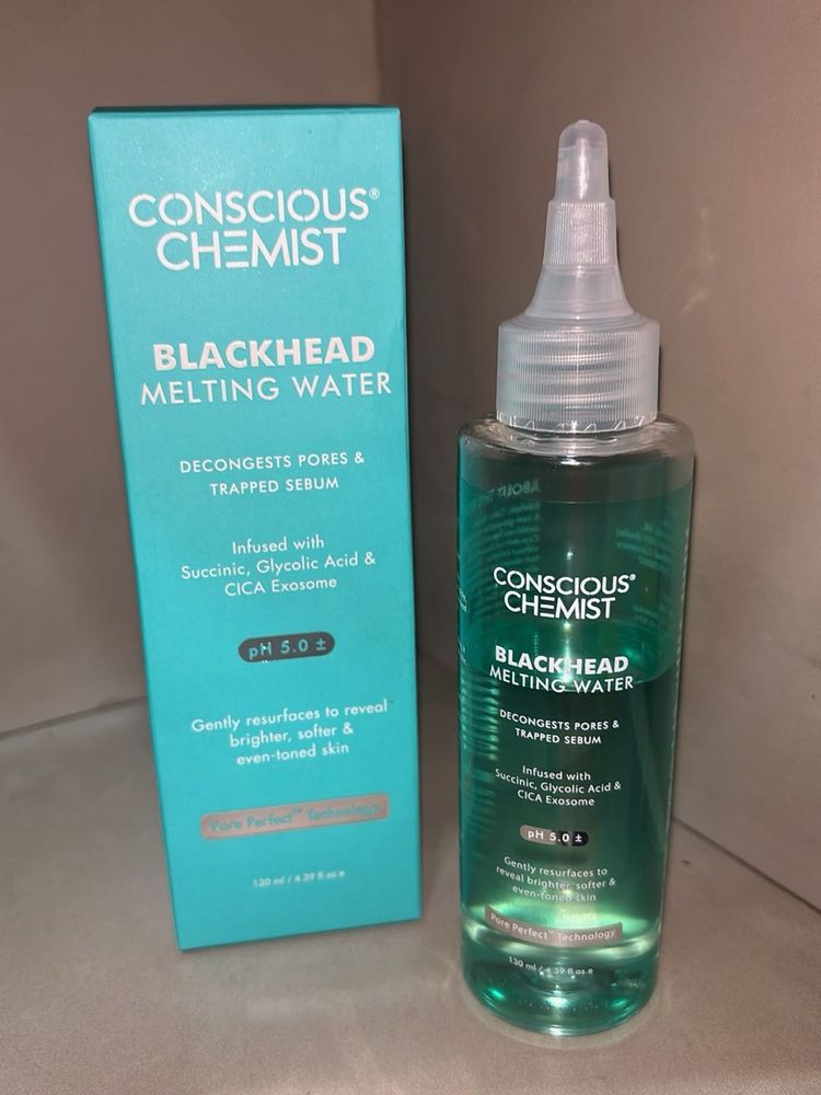 Conscious Chemist Blackhead melting water