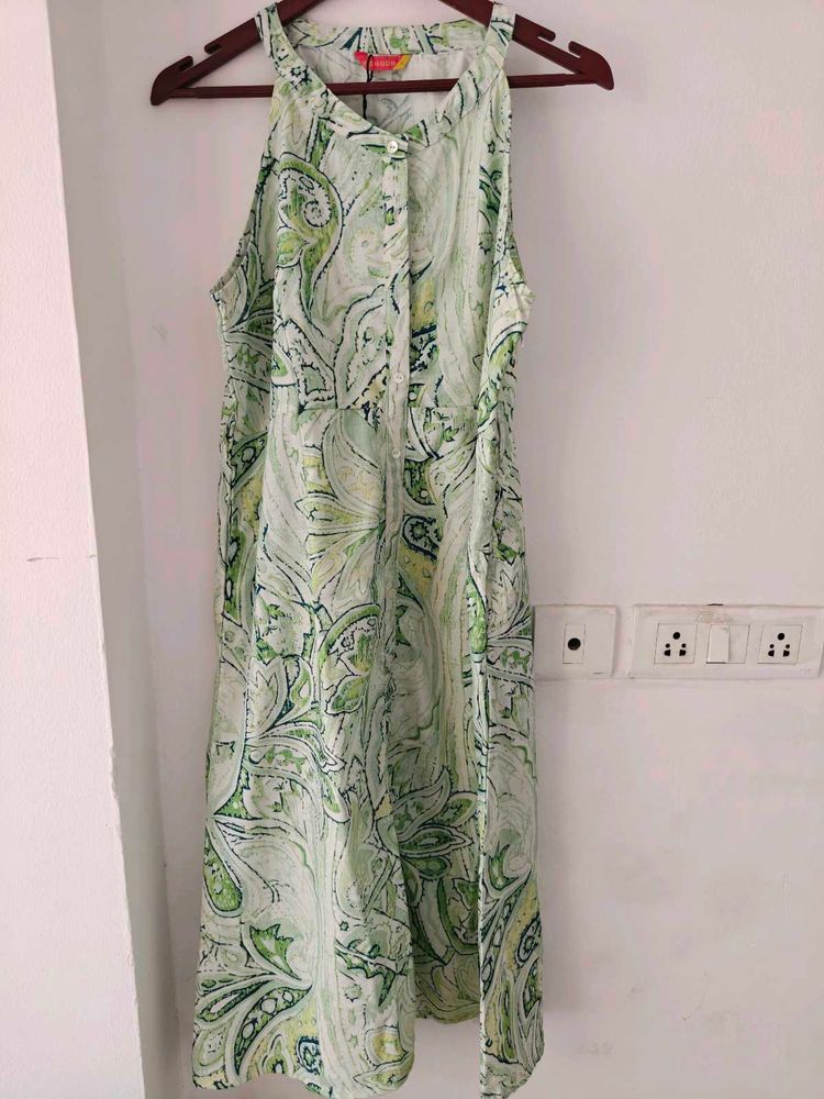 Green Paisley Dress