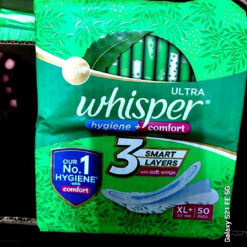 Whisper Ultra XL+ Pads (50 Count)
