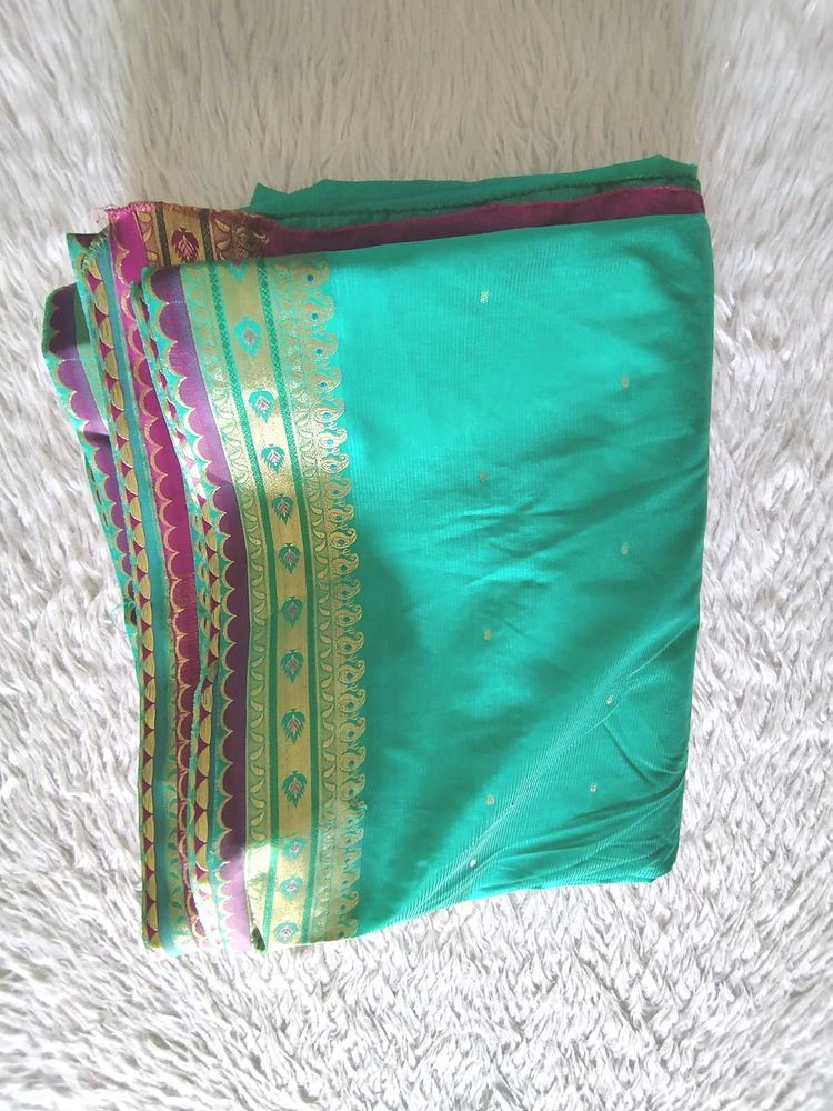 Green And Pink Saree (Women&#39;s)