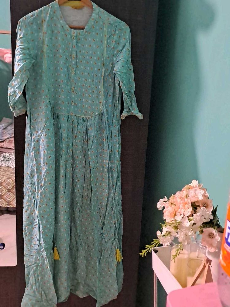 Boho Chic Aqua Dress