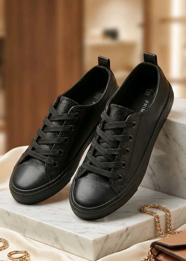 Primark Faux Leather Training Sneakers