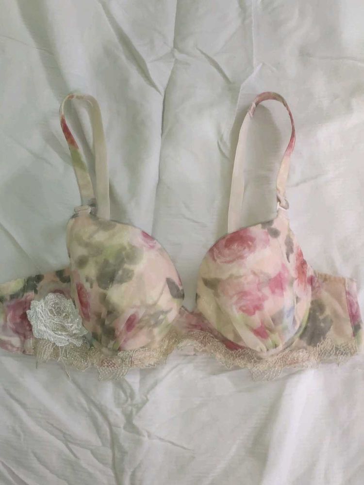 Floral Print Bra