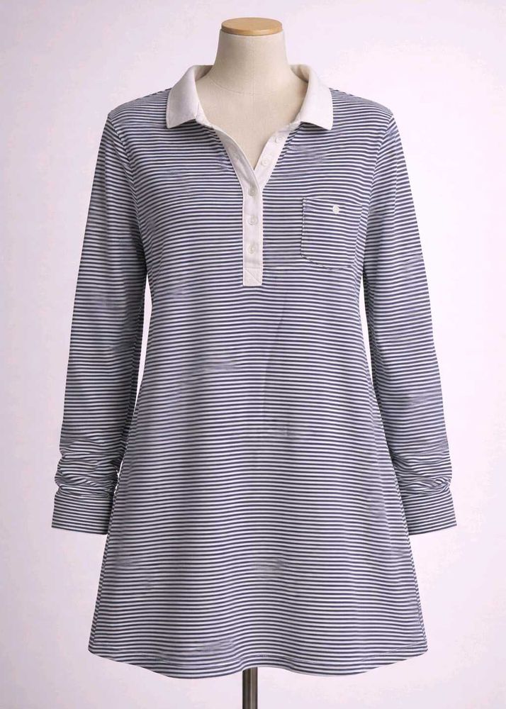 Striped Long Sleeve Tunic Top