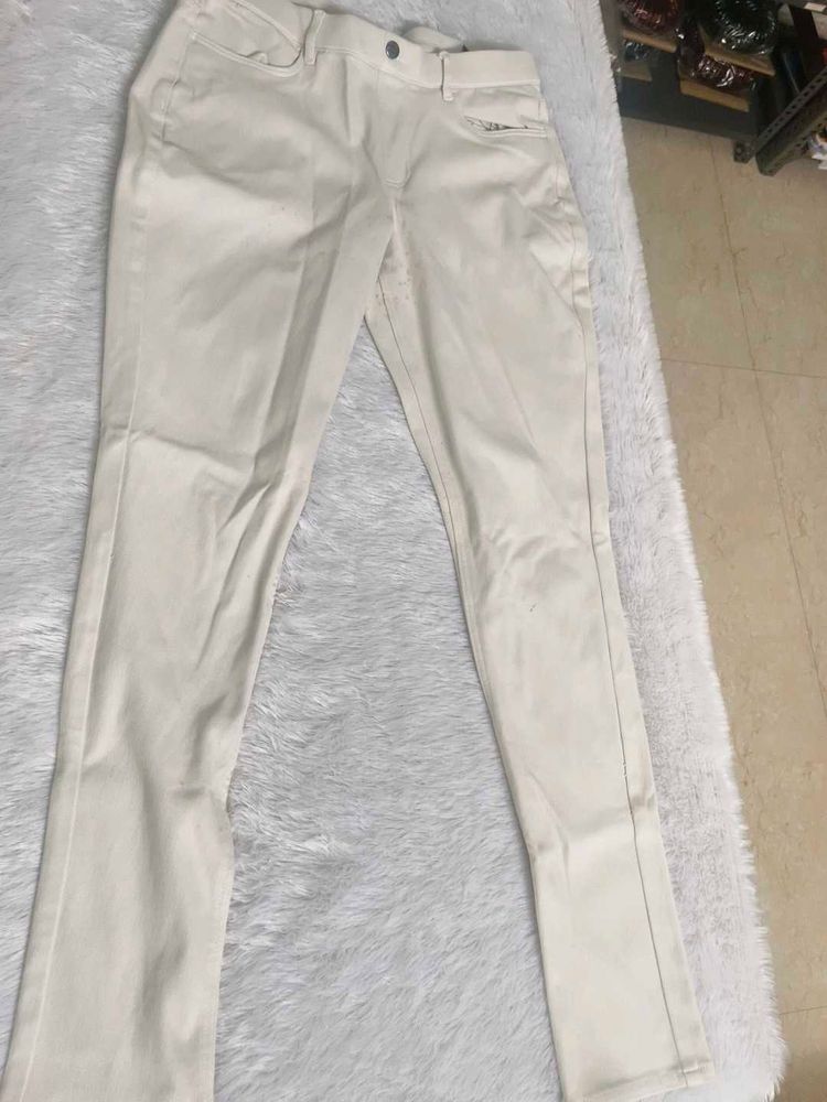 Cream Pants
