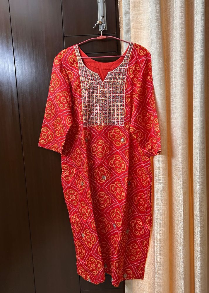 RED KURTA❤️