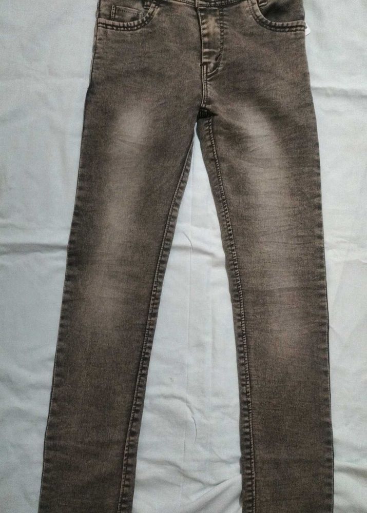 Brownish Grey Slim Jeans