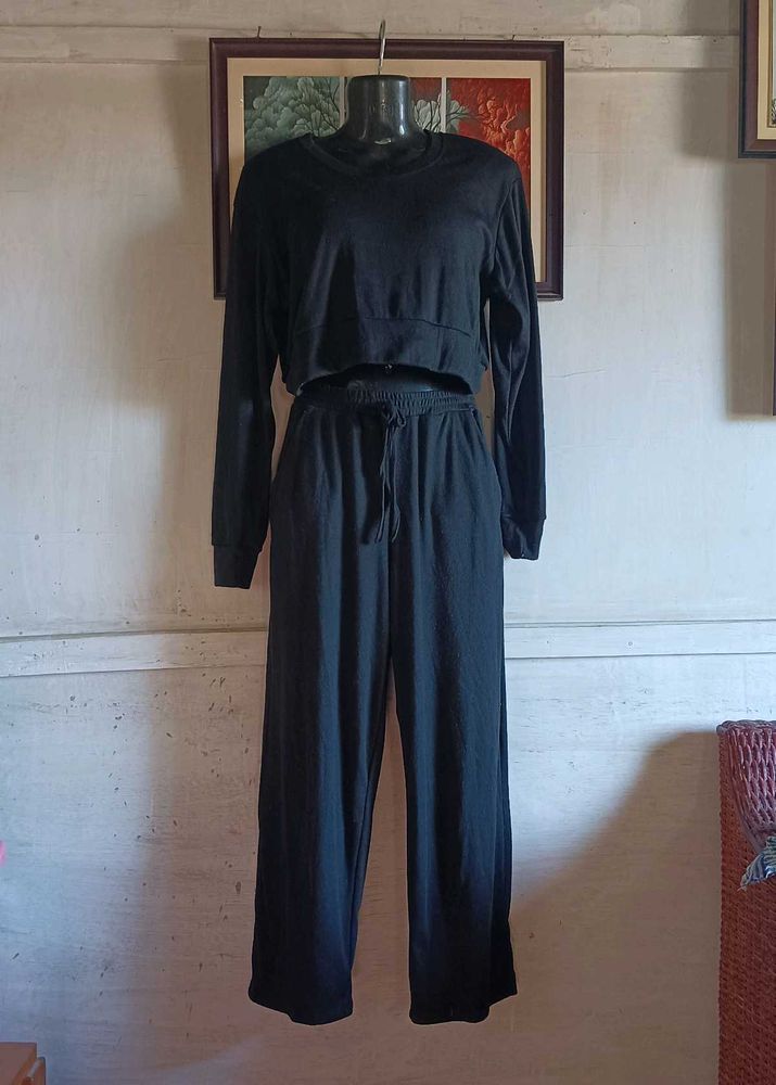 Black Two-Piece Lounge Set