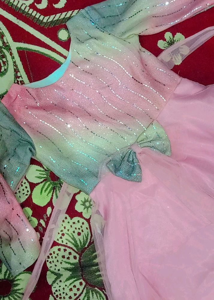 Girls Beautiful Sequence Gown