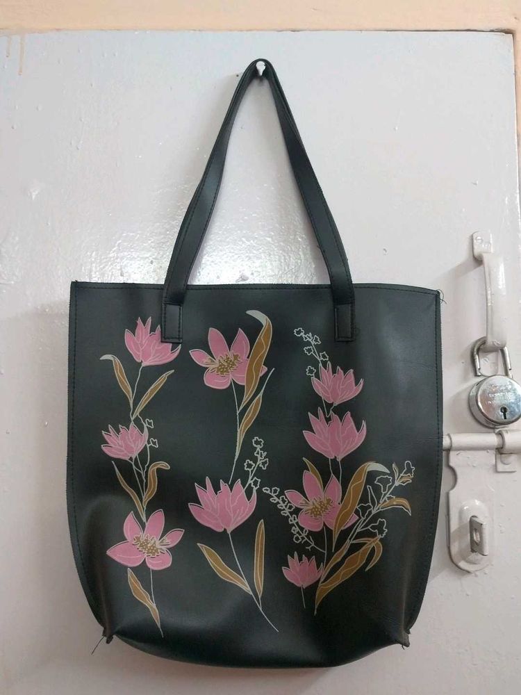 Floral Print Tote Bag