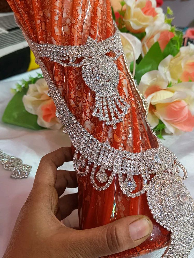Double Layer AD  Necklace Set With Mangtika