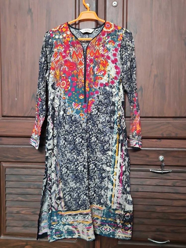 Floral Print Kurta