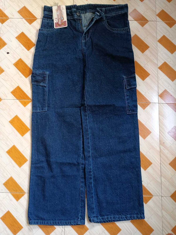 32 Size Blue Cargo Women