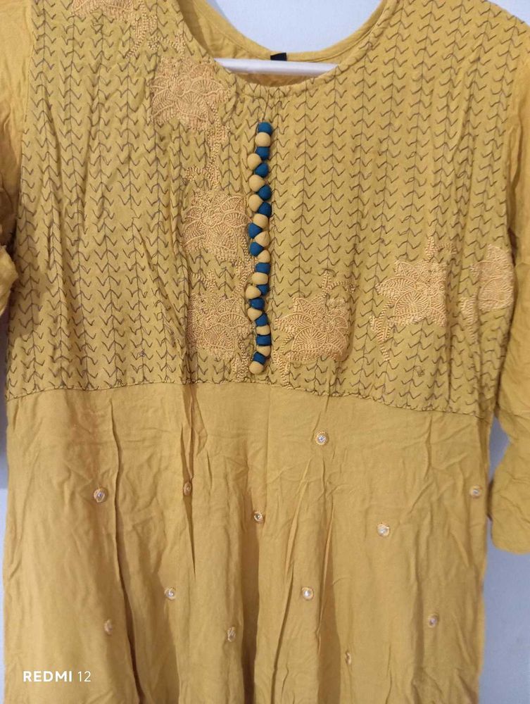 Elegant Yellow Kurta