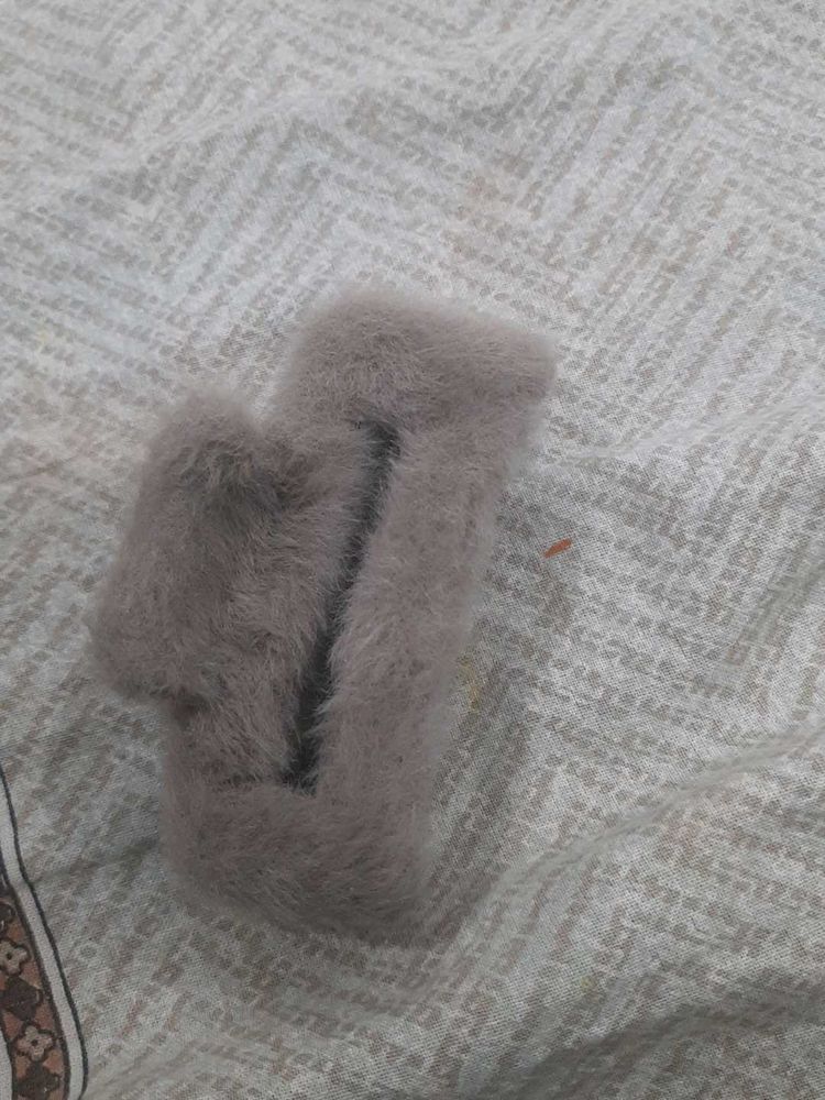 a soft fur hair clutch