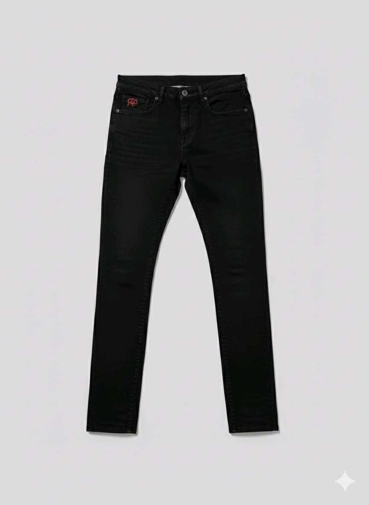 Black Slim Fit Denim Jeans