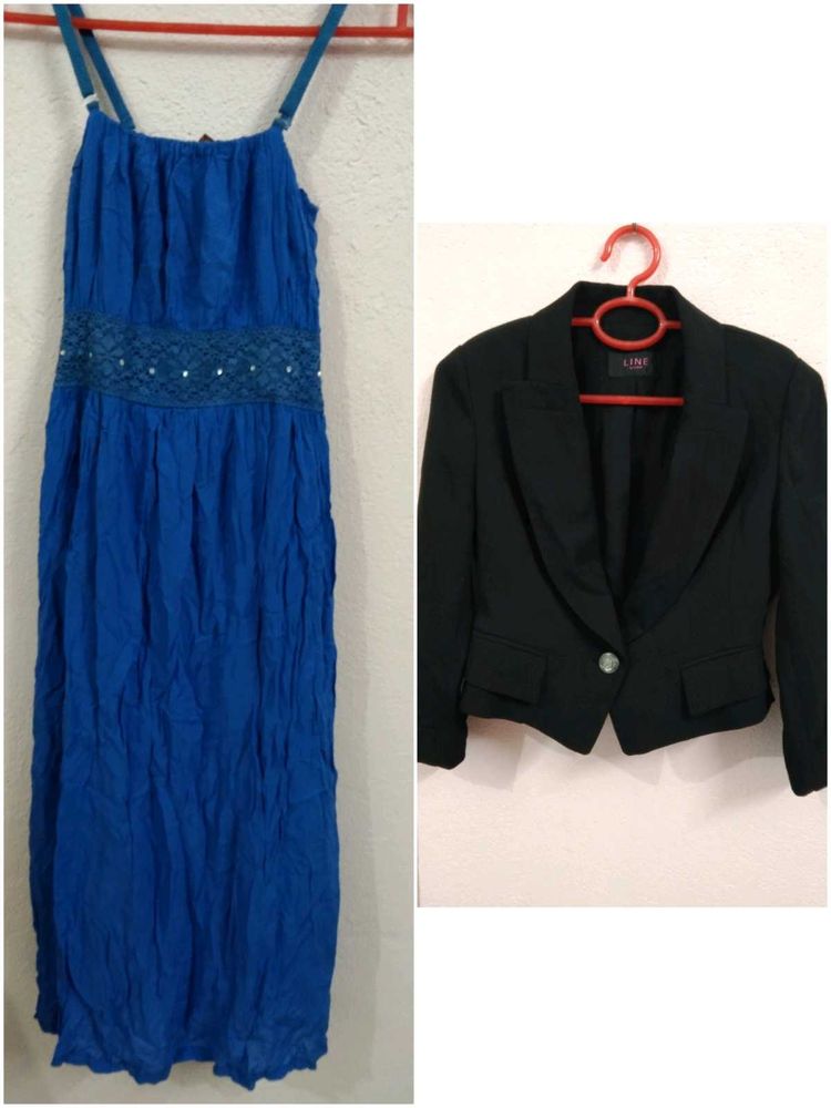 Dress And Blazer For Women