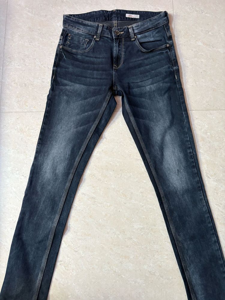 Dark Blue Denim Jeans