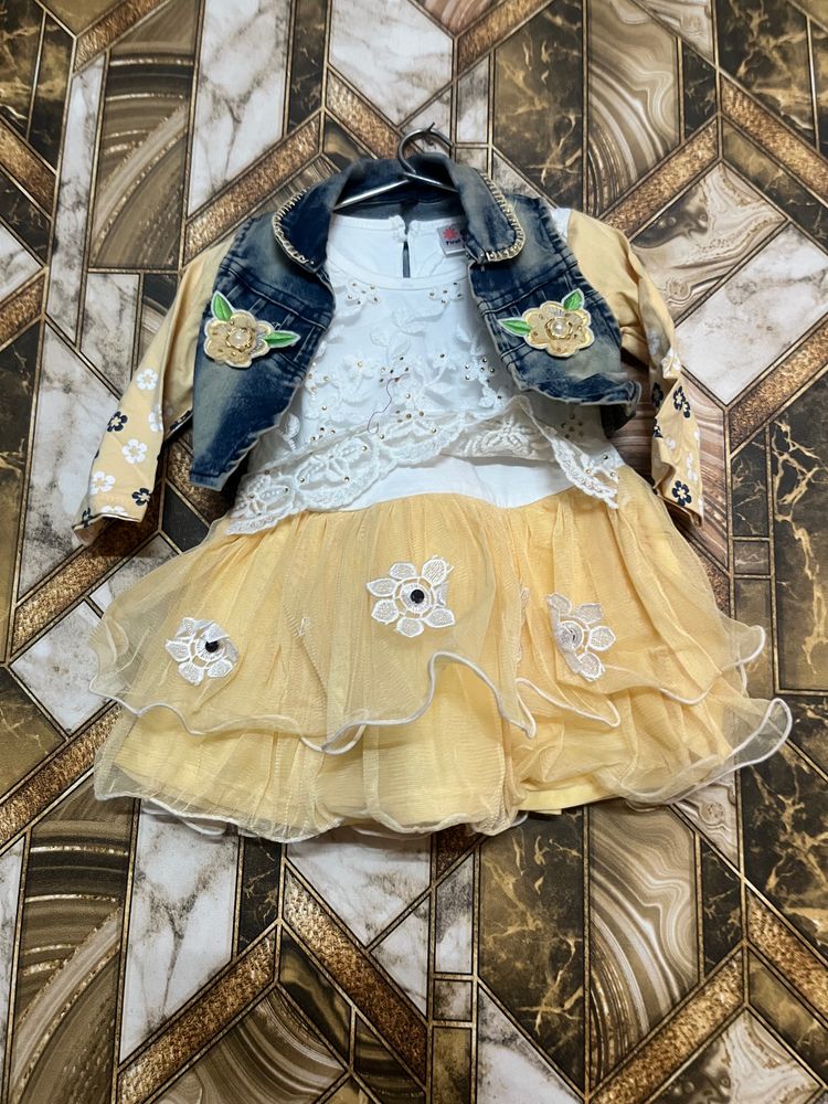 Beautiful Dress Totally New For 1to 2 Yr Old Baby
