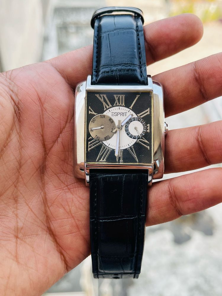 Esprit Vintage Tank multifunction quartz Watch